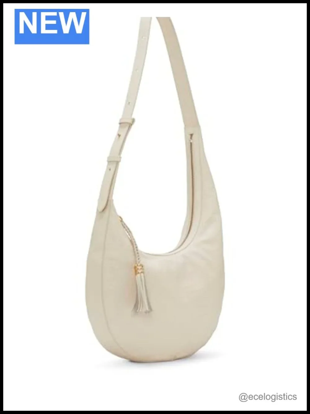 Vince Camuto Leather Hobo Shoulder Bag Zipper